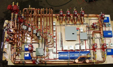 Hydronic heating panels